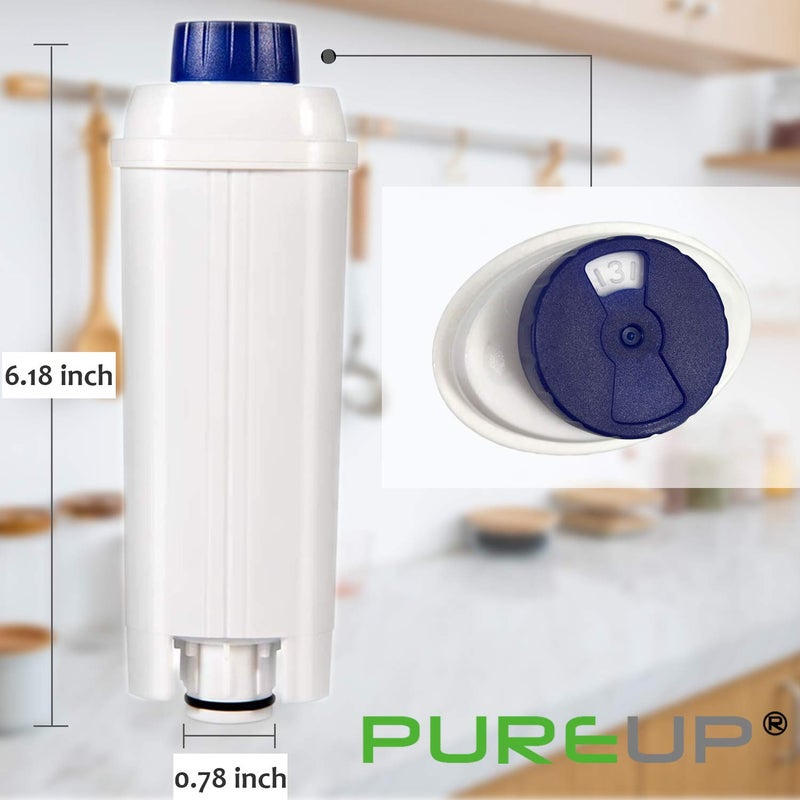 PUREUP 2 packs Water Filter Compatible with Longhi Filter DLSC002 ECAM, ETAM, DLS C002, EC680, EC800, Water Filter Cartridges Activated Carbon Softener - Image 3